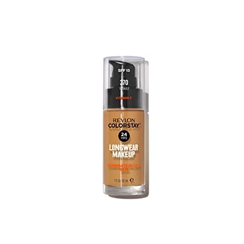 REVLON Colorstay SPF 15 Matte Makeup Full-Coverage Foundation For Combination/Oily Skin, Toast, 1 Fl Oz