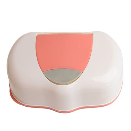 Misciu Plastic Wet Wipes Storage Case Box Refillable Container 80 Sheets (Orange)