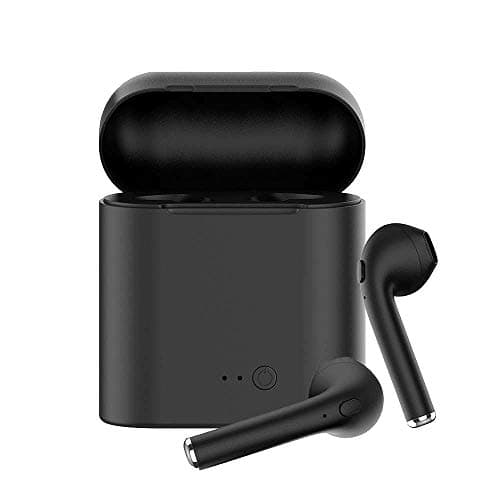 Wireless Earbuds Bluetooth Headphones,Bluetooth 5.0 Auto Pairing in-Ear Headphones with Portable Case Wireless Charging Case (Frosted Black)