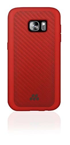 Evutec Cell Phone Case for Samsung Galaxy S7 - Retail Packaging - Lorica (RED/Orange)