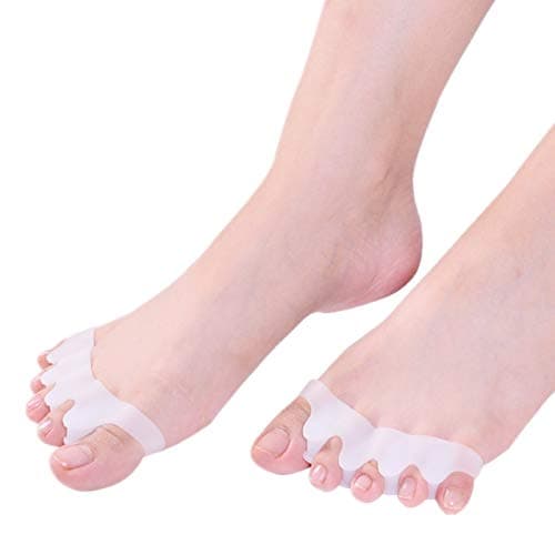 2 Pairs Toe Separators, Toe Spacers, Hammer Toe, Toe Straightener, Toe Guards, Bunion Corrector and Bunion Relief