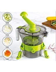 Vertical Spiralizer Vegetable Slicer Zoodle Maker - with 2 Built In Extra Blades Spiral Slice All Vegetables, Zucchini Spaghetti Noodle Maker by Kruger Home