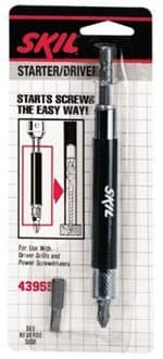 SkilScrew Starter/Driver Set w/#2 Phillips, #6 & #8 Slotted Bits Model # 43955