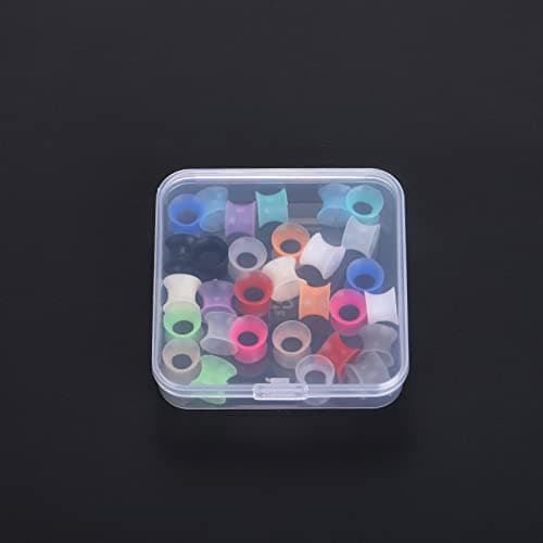 Xpircn Thin Silicone Ear Plugs Tunnels Flexible Ear Earlets Ear Gauges Expander Stretchers Double Flared Flesh Ear Piercing Jewelry 15pairs