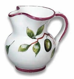 Hand Painted Antipasti Small Pitcher From Italy