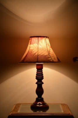 YASHASVI Aqua Leaf Wooden Lamp (Multicolor)(Length 30CM x Width 14CM x Height 52CM).