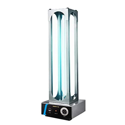 Mmm@ UV Germicidal Light Knob Timer 150W High Power Stainless Steel Table Lamp Disinfection Air Ozone & Free UVC Light, Commercial Factory School Hospital, etc (Applicable Area: 150㎡)