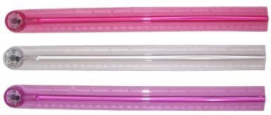 Inkology Glo-Lite Ruler, Clear, 1 Ruler per Pack (266-6)