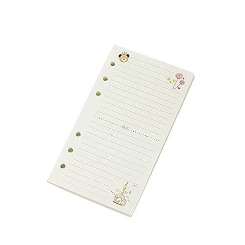 Entweg Notebook Replace Refills,45 Sheet A5 A6 Colorful Loose Leaf Notebook Refill Spiral Binder Planner Inner Page Office Supplies