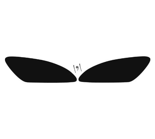 Subject 9 - Fits: S2000 Pre-Cut Vinyl Overlay Headlight Plus Tint (2000 2001 2002 2003 2004 2005 2006 2007 2008) Dark
