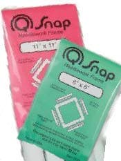 LGSQSnap Frame Bundle: 6x6 inches and 11x11 inches Rectangular Plastic Craft Hoop Frames, 2 Count