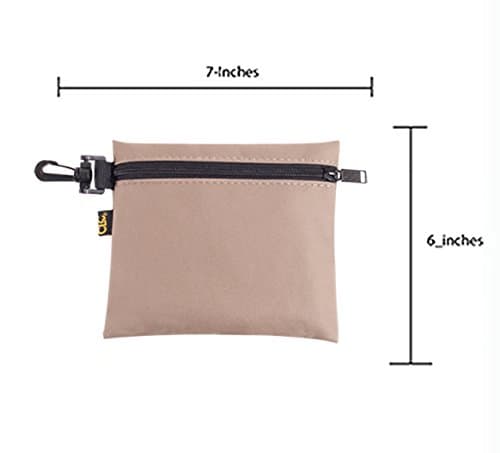 Custom Leathercraft CLC 1100 Multi-Purpose Clip-on Zippered Poly Bags, 3 Pack