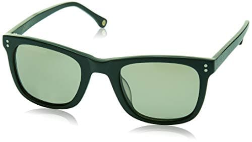 Unisex Square Sunglasses Grey Lens/Black Frame