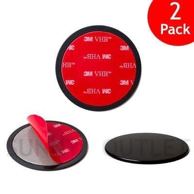 Navitech 80mm (TWIN PACK) in Car Adhesive Universal Dash Disc For Windscreen Suction Cups Compatible With The Mksutary 7 Inch SatNav