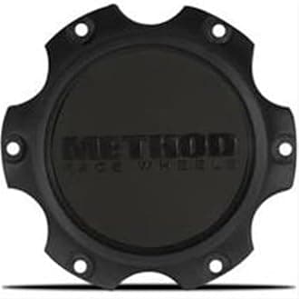 Method Race Wheelsセンターキャップ、ねじ込み式、ブラック。