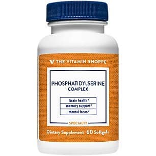 Phosphatidylserine Complex 500mg Softgel - Supports Healthy Brain Cognitive Function, Promotes Memory, Focus Brain Activity - 500mg of SharpPS™,Branded Ingredient (60 Softgels) by The Vitamin Shoppe