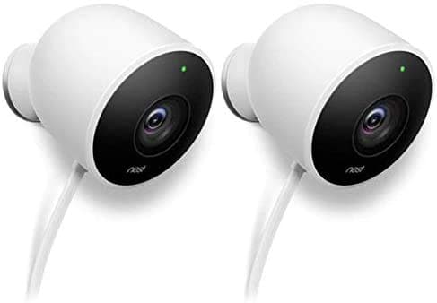 Nest NC2400ES Outdoor 2-Pack Security Surveillance Camera White