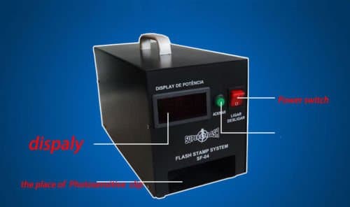 Self Inking Flash Stamp Seal Maker Photosensitive seal machine 220V