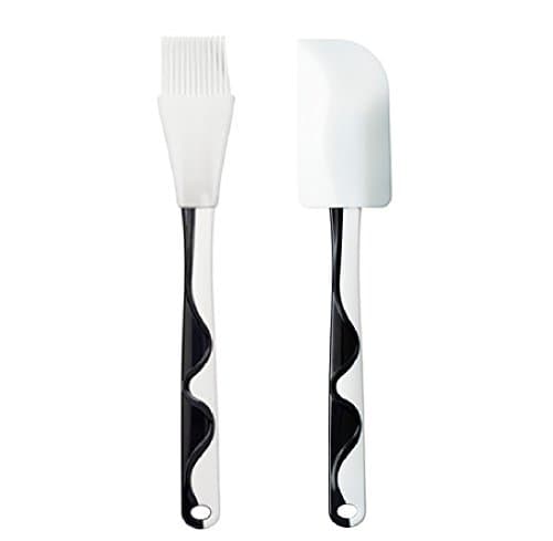 Ikea Spatula + Pastry Brush, Black White Design