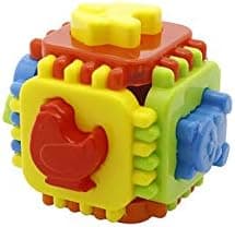 RATNA'S Wonder Sand 500 Grams for Play. Smooth Sand (Green 500 Grams) Educational Puzzle Ball 2 in 1 Educational Nursery Cube 6 Wildlife Animal Moulds with Interlocking Cube