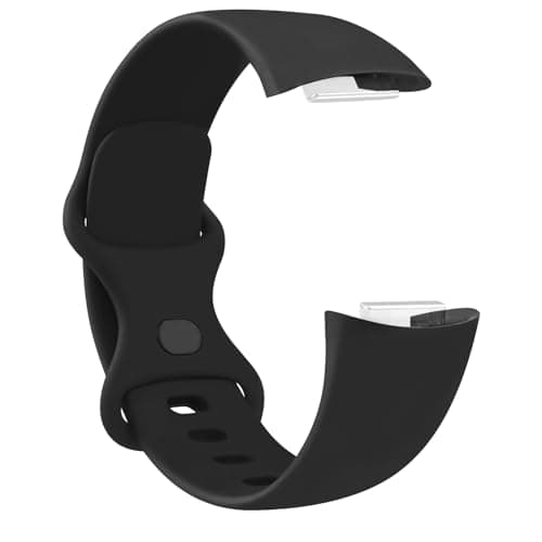 Watch Strap Compatible with Fitbit Charge 5/6 (Watch Not Included), Removable Soft Belts for Charge 5 Wristband, Smartwatch Band for Men & Women