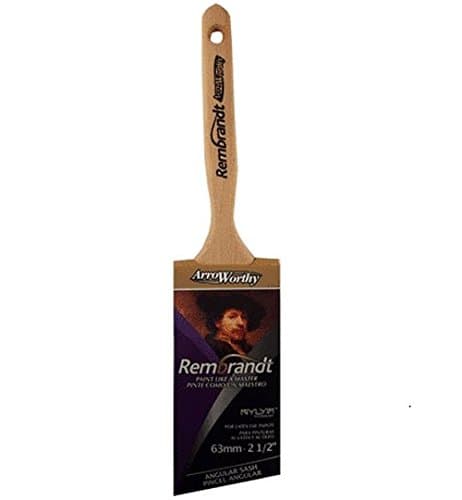 6422-2-1/2 2-1/2" Rembrandt Angle Sash Paint Brush - Polyester