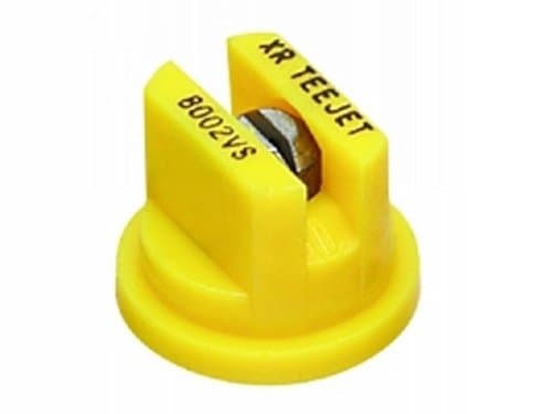 TeeJetXR8002VS Extended Range Spray Tip, 0.12-0.24 GPM, 15-60 psi, Stainless Steel - Yellow
