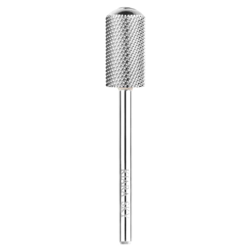 Professional Nails Stainless Steel Universal Drill Bits for e-file Nail Drill (Large Smooth Top Fine Bit (Silver))