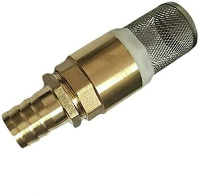 Brass Check Valve 1 Inch Spring Check Valve Non Return Pump Inlet Filter Foot Valve with 1" 22mm Hosetail (Pack of 1)