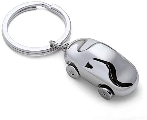 IKTU Mini Metal Car Key Chain (Silver)