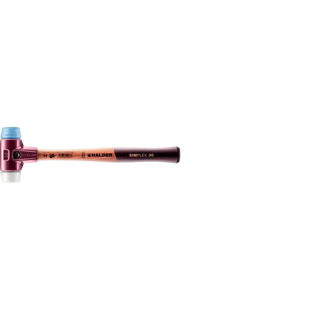 Halder 3017030"Simplex Soft-Face Superplastic/Tpe-Soft" Mallet, Multi-Colour, 30 mm
