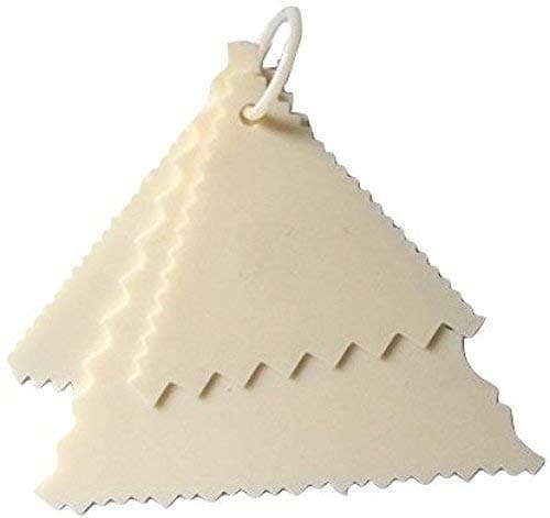 CAKE DECOR Plastic Triangle Sawtooth Comb Scraper Cake Cutter (MUlticolour) - 3 Pcs Set