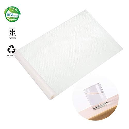 STONE DRUM Shelf Liner, EVA Shelf Liners Can Be Cut Refrigerator Pad Mat Fridge Cushion Liner Non-Adhesive Cupboard Liners Non-Slip Cabinet Drawer Table Liners - 59 x 17.7 in - Transparent