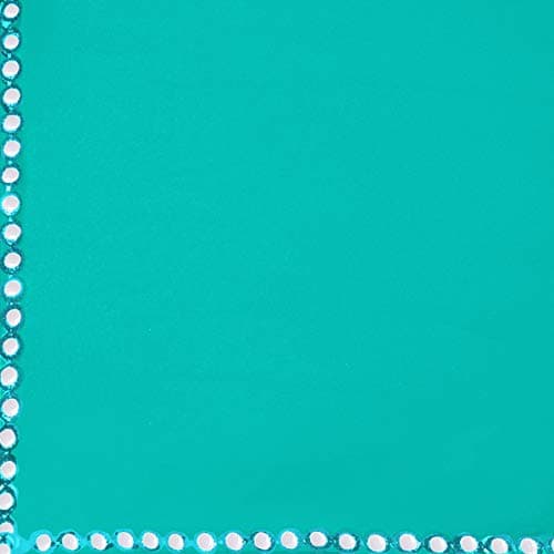 SOURBH Women's Soft Georgette Designer Mirror Border work Plain Saree with Blouse Piece