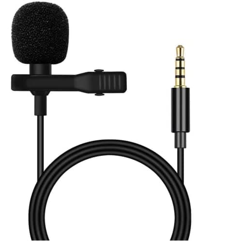 TECHBLAZETECHBLAZE Lapel Collar mic 1.5m Wired Dynamic Voice Recording Microphone for Singing YouTube Smartphones Condenser Lavalier Mike for Online Classes Travel Videos Vlog Mobile Phone Smule Starmaker