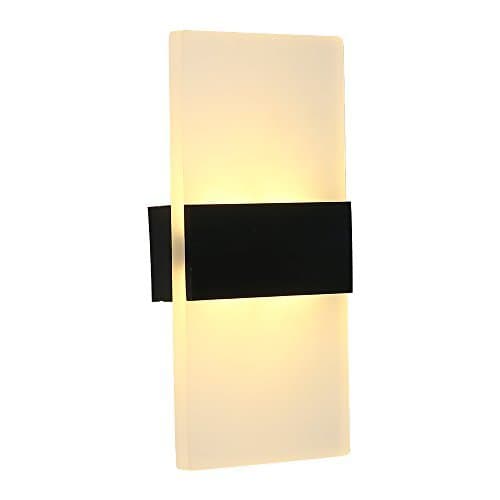 Splink Modern Wall Light Acrylic Wall Lamp LED Wall Sconce Lights 6W Warm White, for Bedroom Lamps Living Room [Energy Class A++]