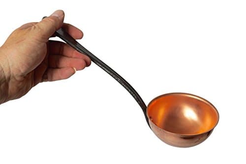 'Baumalu' Copper Ladle with wrought-iron handle