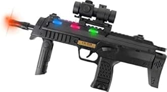 zZZ ak-828 Gun Toy with Light and Sound Toy Gun Set for Kids, Battery Operated Gun Toy for Boys-Black, Multicolor