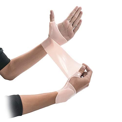 2 Gel Wrist Support Wraps Braces for Right or Left Hand for Man or Woman. For Yoga, Exercise. Relief Wrist Pain Without Reducing Mobility Including Carpal Tunnel, Arthritis, Tendonitis and Rheumatism