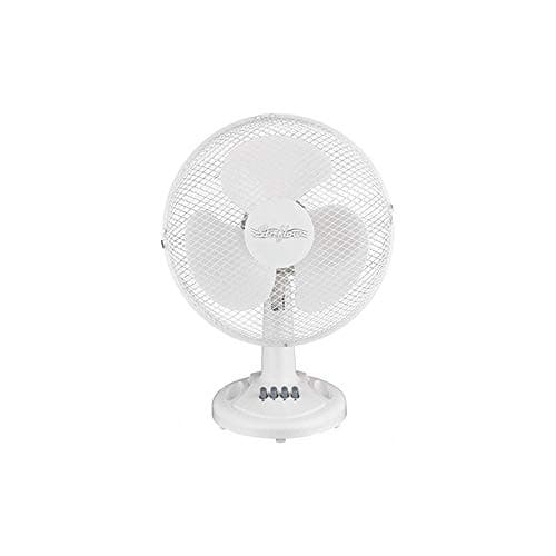 Stirflow Desk Fan, White, 9 inch