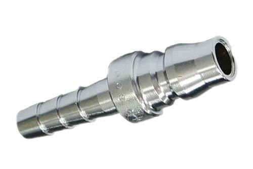 Nitto Kohki Hi Cupla 20PH Quick Connect Pneumatic Coupler Plug, 1/4" Size, Hose Barb, 218 PSI, Steel