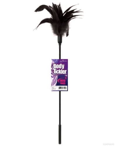 Body Tickler Starburst Feather - Black