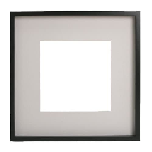 RIBBA, black, Frame, 50x50x4.5 cm