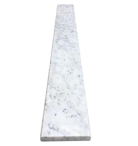 IPA STONE White Carrera Marble Threshold - Size 36 x 4 inch - Polished