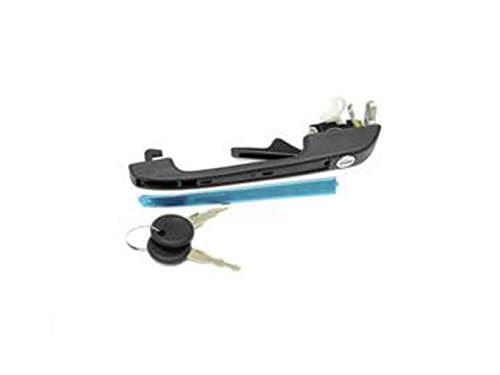 for Audi (78-87) Exterior Door Handle FRONT Left Black w/lock + keys