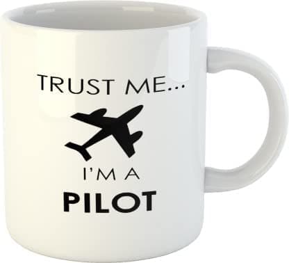 VOLTX DESIGN - " Trust Me I Am A Pilot "-Printed Coffee-Ideal G-