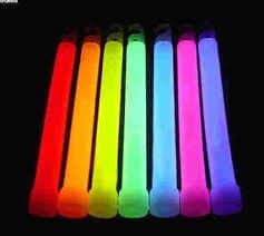 12x6" Glow Sticks in Mixed Colours