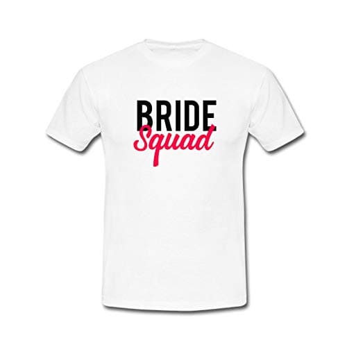 Designer UnicornBride Squad Printed Polyester Unisex tee (White)