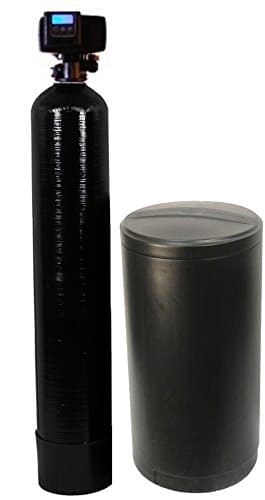 Fleck 5600 SXT Meter Demand Water Softener Grain Capacity 10% Commercial Grade Cation Resin (80,000, Black)
