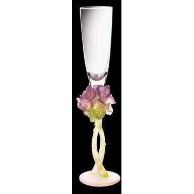 Daum Crystal Roses Champagne Flute